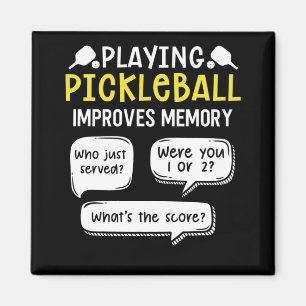 Funny Sports Pickleball Player Magneet
