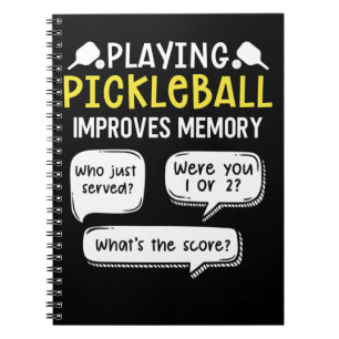Funny Sports Pickleball Player Notitieboek