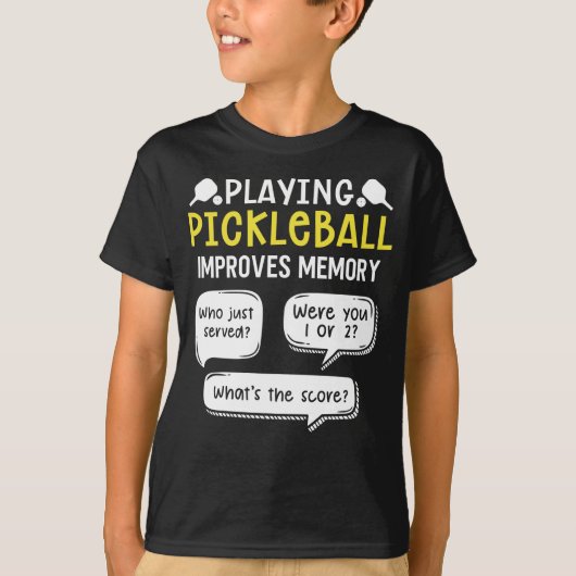 Funny Sports Pickleball Player T-shirt (Voorkant)