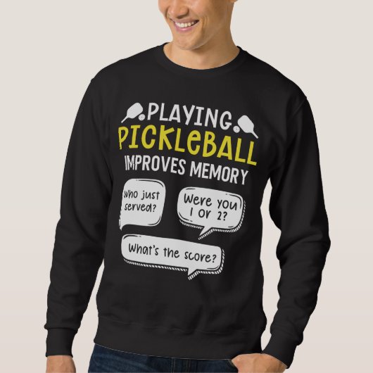 Funny Sports Pickleball Player Trui (Voorkant)