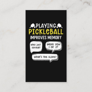Funny Sports Pickleball Player Visitekaartje