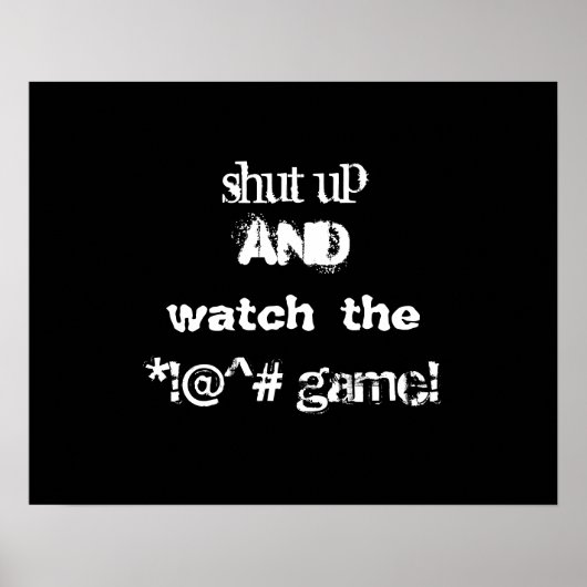 Funny Sports Poster (Voorkant)