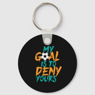 Funny Sports Soccer Player Goal Keeper Quote Sleutelhanger