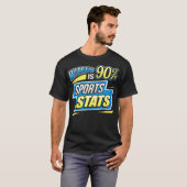 Funny Sports Stats T Shirt Brain Odds Statistist (Voorkant volledig)