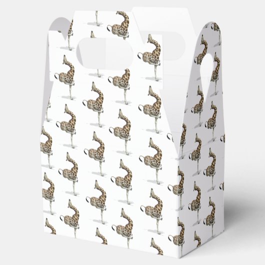 Funny Sporty Giraffe Bedankdoosjes (Geopend)