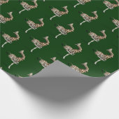 Funny Sporty Giraffe Cadeaupapier (Hoek)