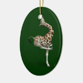 Funny Sporty Giraffe Keramisch Ornament (Links)
