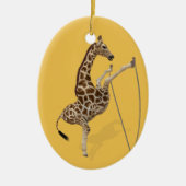 Funny Sporty Giraffe Keramisch Ornament (Voorkant)