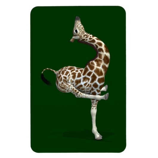 Funny Sporty Giraffe Magneet (Verticaal)