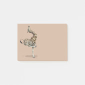 Funny Sporty Giraffe Post-it® Notes (Voorkant)