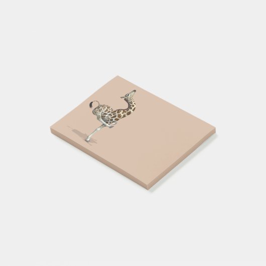 Funny Sporty Giraffe Post-it® Notes (Schuin)