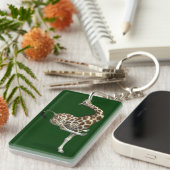 Funny Sporty Giraffe Sleutelhanger (Voorkant Rechts)