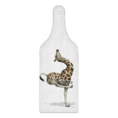 Funny Sporty Giraffe Snijplank (Voorkant)