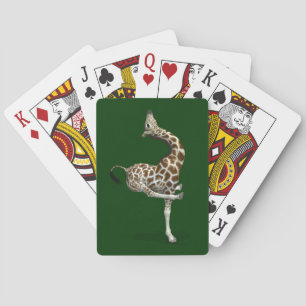 Funny Sporty Giraffe Speelkaarten
