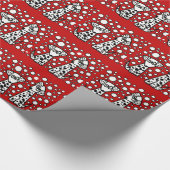 Funny Spoted Dogs met hart Cadeaupapier (Hoek)