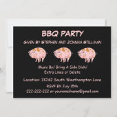 Funny Spotted Pink BBQ Cookout Party Custom Kaart (Achterkant)