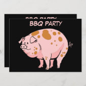 Funny Spotted Pink BBQ Cookout Party Custom Kaart (Voorkant / Achterkant)