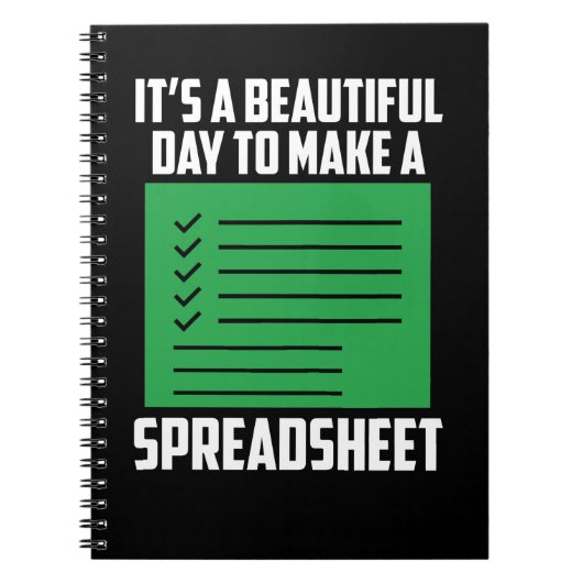Funny Spreadsheet Accounting CPA Boekhoudkundige H Notitieboek (Voorkant)