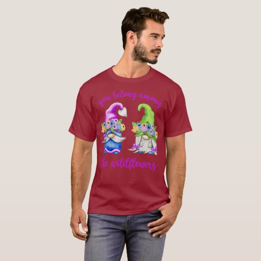 Funny Spring Gnome - je hoort bij T-shirt (Voorkant volledig)