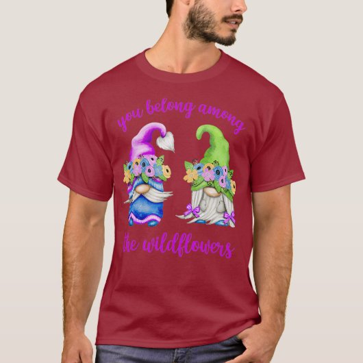 Funny Spring Gnome - je hoort bij T-shirt (Voorkant)