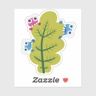 Funny Spring Natuur Lover Cute Green Leaf Sticker