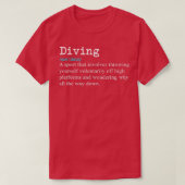Funny Springboard Divers Diving Definition Gift T-shirt (Design voorkant)