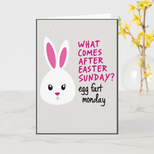 Funny Springtime Creature Card Kaart (Gele Bloem)