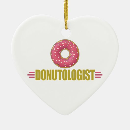 Funny Sprinkle Donut Lover Keramisch Ornament (Voorkant)