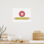 Funny Sprinkle Donut Lover Poster (Keuken)
