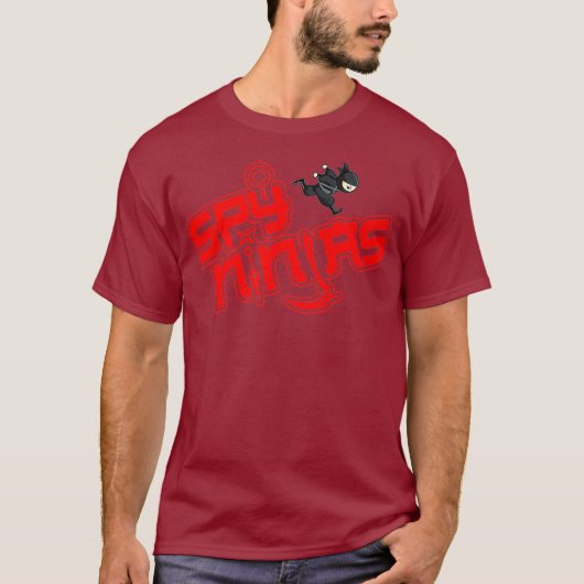 Funny Spy Gaming Ninjas Gamer T-shirt (Voorkant)