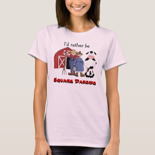 Funny Square Dansding Farmers shirt (Voorkant)