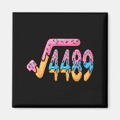 Funny Square Root 4489 Funny 67 Math Ice Cream Mem Magneet (Voorkant)