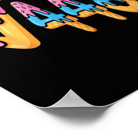 Funny Square Root 4489 Funny 67 Math Ice Cream Mem Poster (Hoek)