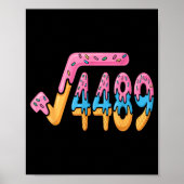 Funny Square Root 4489 Funny 67 Math Ice Cream Mem Poster (Voorkant)