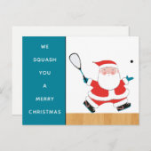 Funny Squash-kerstkaarten Feestdagenkaart (Voorkant / Achterkant)
