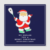 Funny Squash Sports Holiday Cards (Voorkant)
