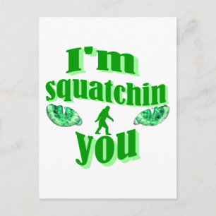 Funny squatching briefkaart