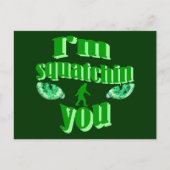 Funny squatching briefkaart (Voorkant)