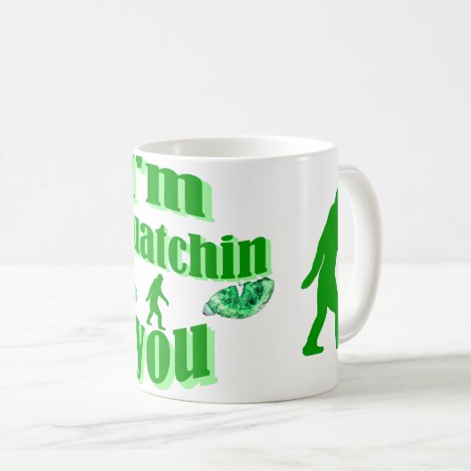 Funny squatching koffiemok (Voorkant rechts)