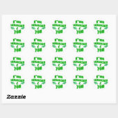 Funny squatching ronde sticker (Vel)