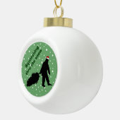Funny Squatching Thru the Snow Tree Ornament Ball (Rechts)