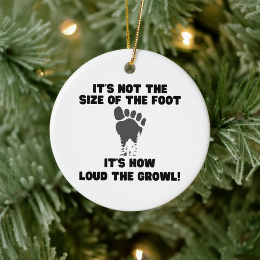 Funny Squatchy Bigfoot Ornament (Boom)