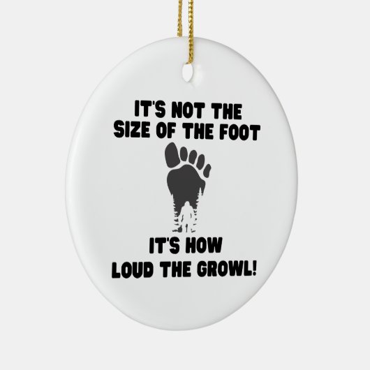 Funny Squatchy Bigfoot Ornament (Rechts)