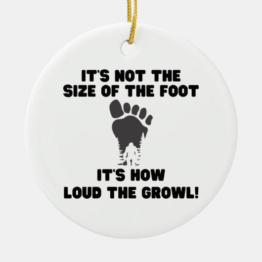 Funny Squatchy Bigfoot Ornament (Voorkant)