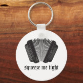 Funny Squeeze me Tight Accordion Gift Sleutelhanger (Voorkant)