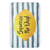 Funny Squeeze the Day Script 3D Lemon Badmat (Voorkant Verticaal)