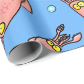 Funny squid cartoon  inpakpapier (Rol Hoek)