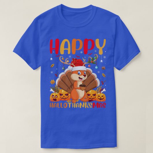 Funny Squirrel Animal Lover Happy Squirrel HelloTh T-shirt (Design voorkant)