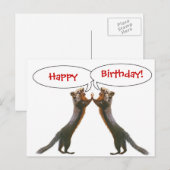 Funny Squirrel Birthday Briefkaart (Voorkant / Achterkant)