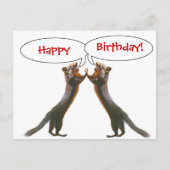 Funny Squirrel Birthday Briefkaart (Voorkant)